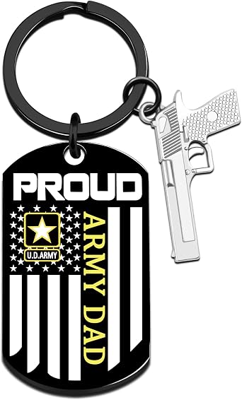 Army Gifts for Men Military Keychain for Him