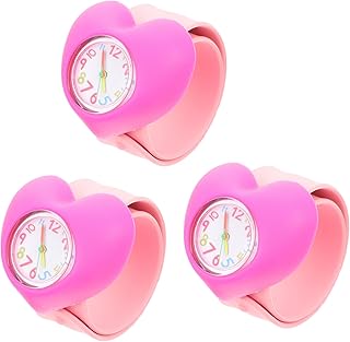 3 Peças Relógio Infantil Relógios Para Meninas Relógio Digital Para Crianças Relógios Infantis Relógios Tapa Relógios Digitais Relógios Tapa Desenhos Animados Número Papa Círculo