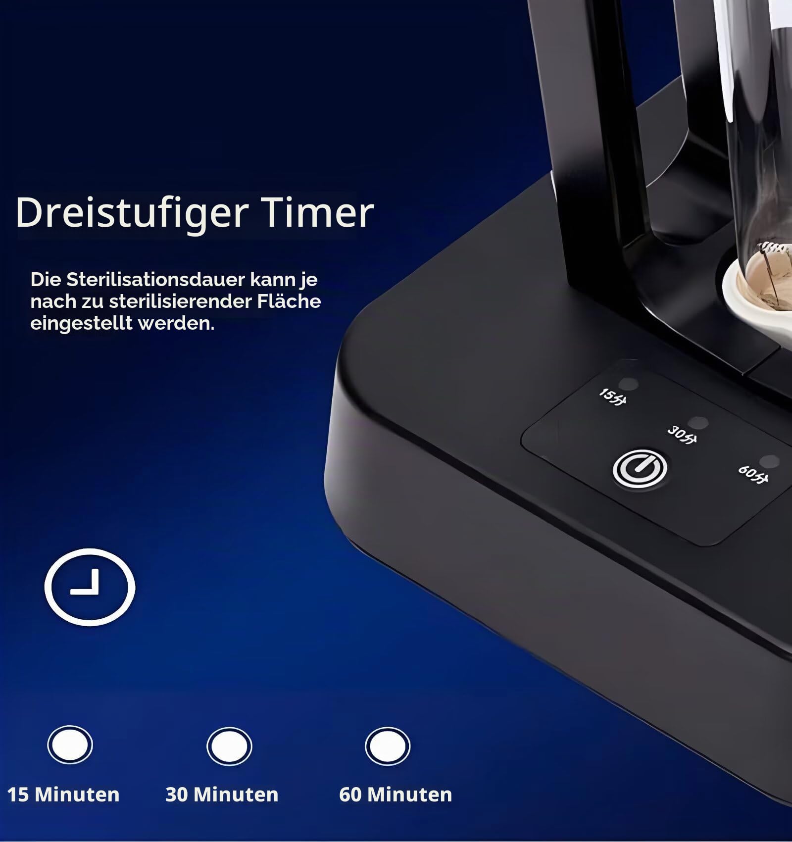 ZKX UVC Desinfektionslampe Fernbedienung, 180°-Drehung, 39W UV Sterilisationslampe, Keimtötende Lampe, Antibakterielle Rate 99%, Luftreiniger, Schimmel, Grippe, Bakterien, Staub