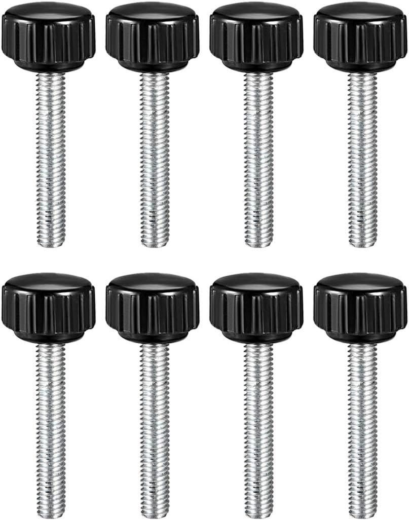 uxcell M5 x 30mm Metric Male Thread Knurled Clamping Knobs