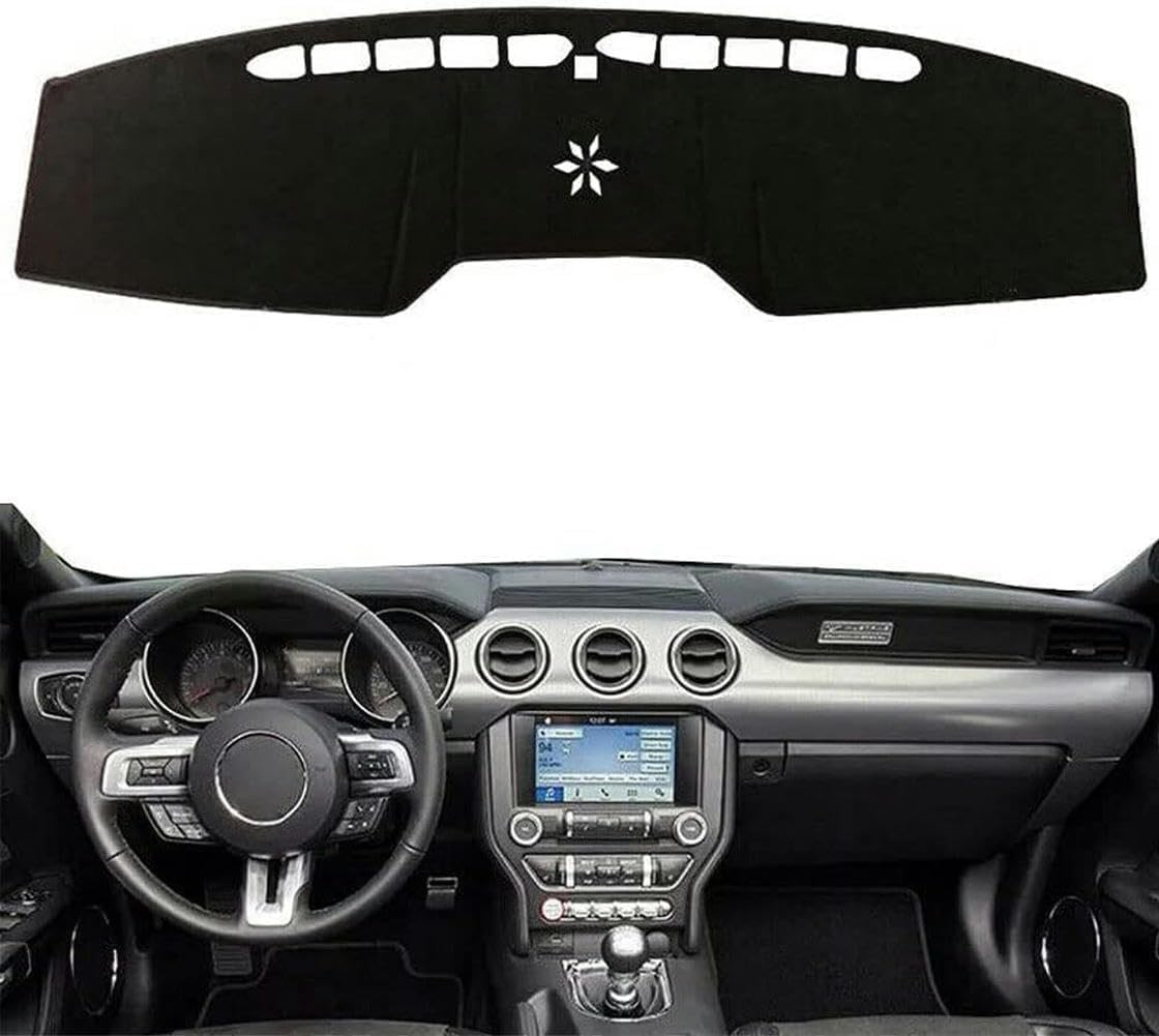 ZhangXD Car Dashboard Cover for Mustang 2015–2018