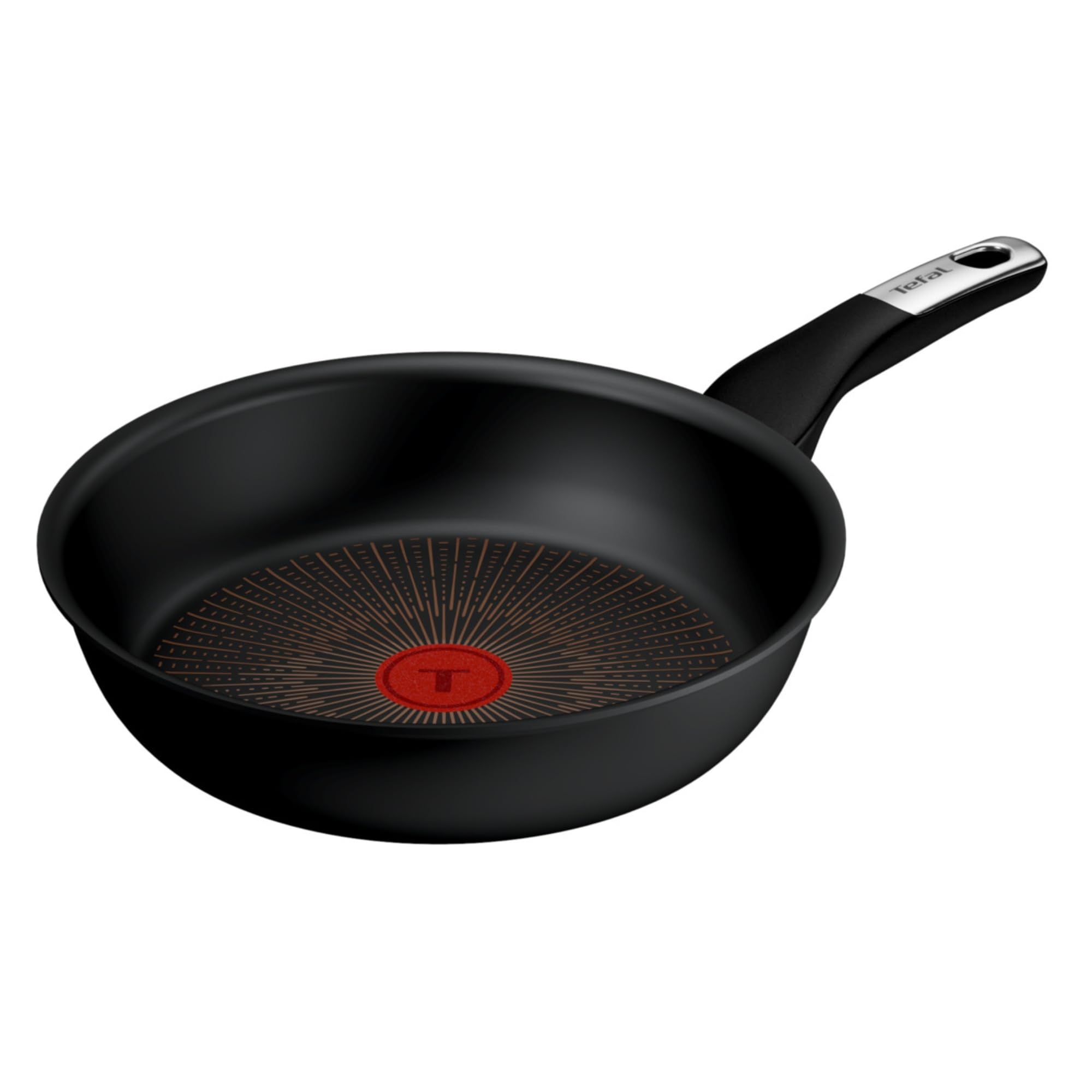 Tefal Explore - Sartén 24 cm, Mango fijo, Aluminio, Recubrimiento FusionCore Antiadherente, Apto inducción, Thermo-Signal