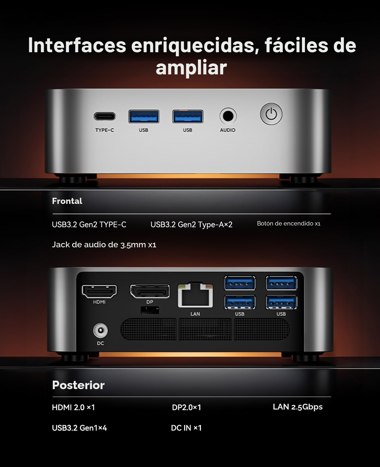 ACEMAGIC Matrix Mini M1 Mini PC, Windows 11 Pro, AMD Ryzen 7 6800H (8C/16T, hasta 4,7 GHz), Mini Ordenador con 32 GB LPDDR5 1TB M.2 SSD, Pantalla Triple 4K, WiFi 6/BT 5.2 para Juegos y Oficina