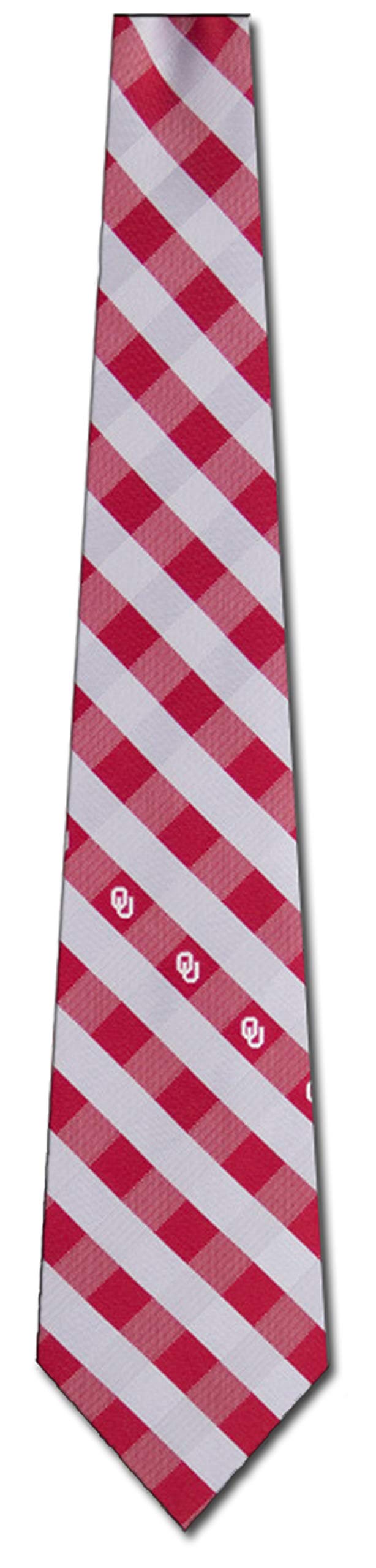 Eagles Wings Oklahoma Check Poly Necktie