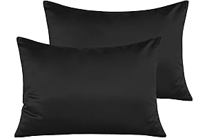 NTBAY Toddler Zippered Satin Pillowcase 2-Pack