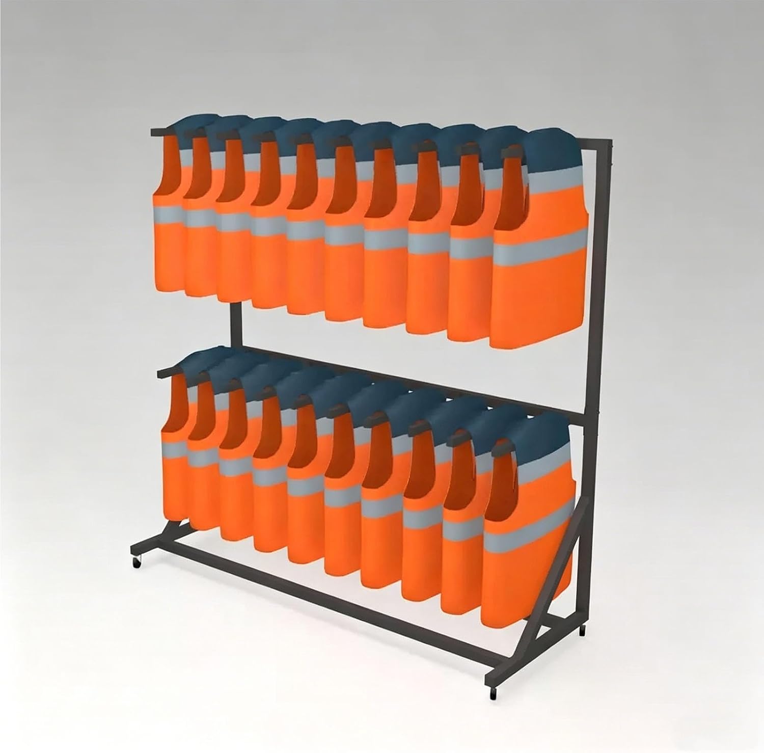4-Tier Heavy Duty Freestanding Life Vest & Towel Rack - Durable Iron Drying Stand for Swim Rings, Jackets, Clothes & Accessories - Space-Saving Storage Solution