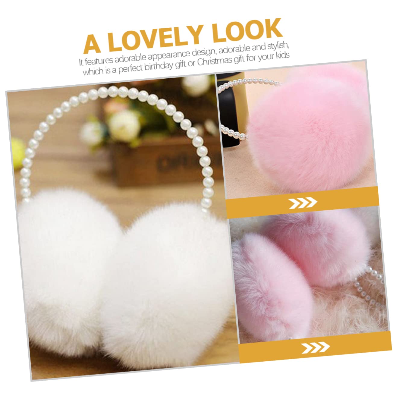 SOIMISS 4pezzi Paraorecchie Peluche Colorati Protezione Invernale Per Orecchie Accessorio Caldo e Carino Per Attività All Aperto Adatto Per Adulti