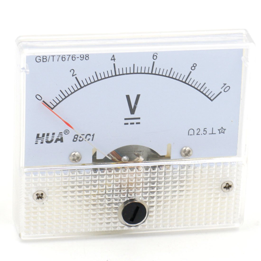BaomainAnalog Voltmeter 85C1 DC 0-10V Rectangle Analog Volt Panel Meter Gauge