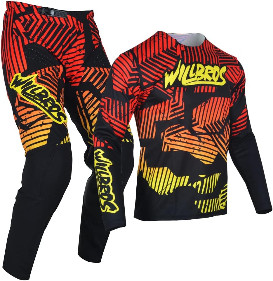 Motocross Jersey Pants Combo Mens Adult MX Gear Set Offroad Protective Dirt Bike Set Women Riding Racewear