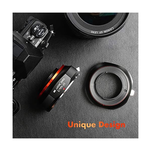 K&F Concept M12125 EOS-M4/3 Hochpräziser Adapterring Objektivadapter für EOS EF Objektiv auf M4/3 MFT Olympus Pen E-P1… – Bild 7