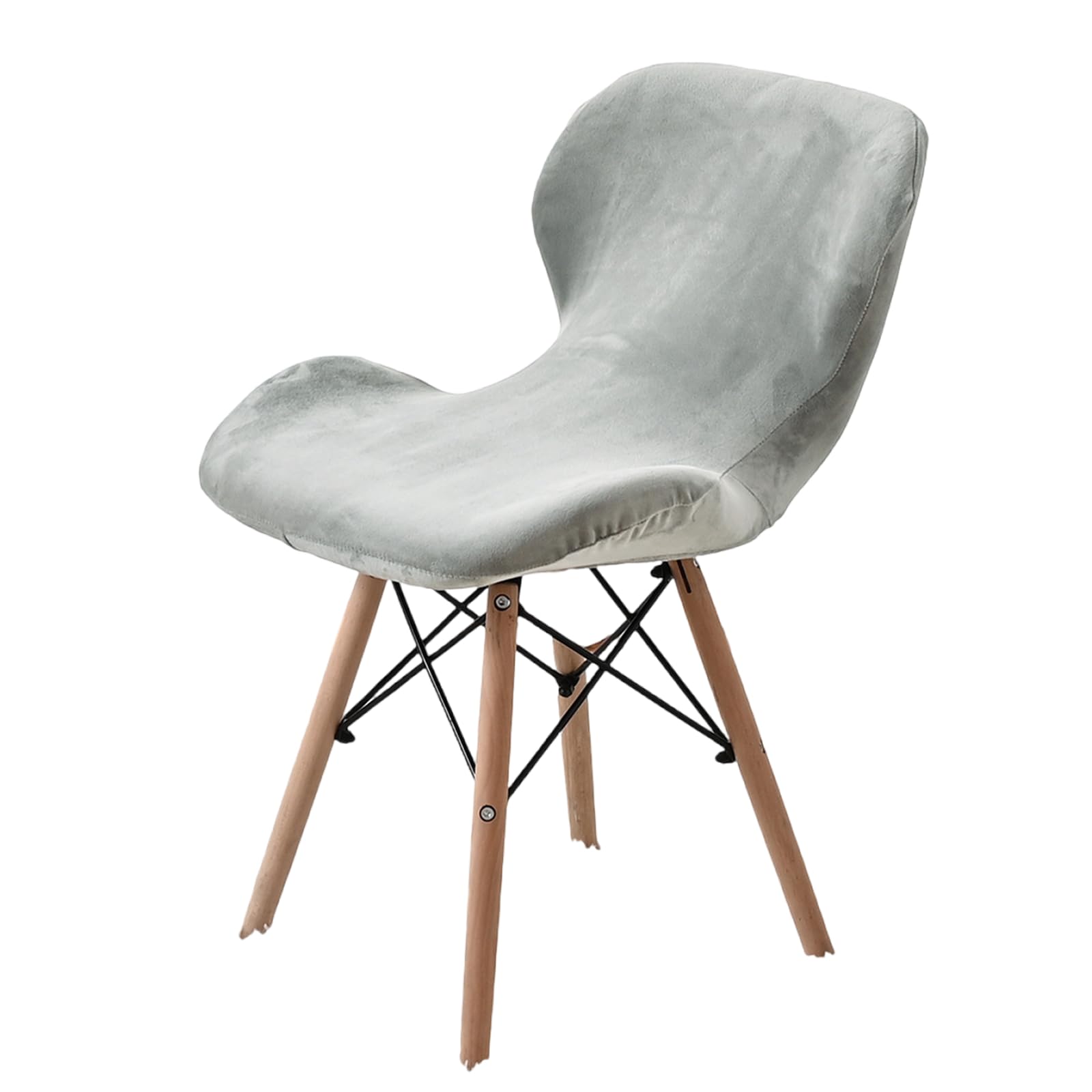 Buxuaaaa Light Grey Antiscratch Shell Chair Covers Stretchable Chair Covers For Dining Room, Nonslip Designs Slipcover, For Dining Room Lounges Protectors