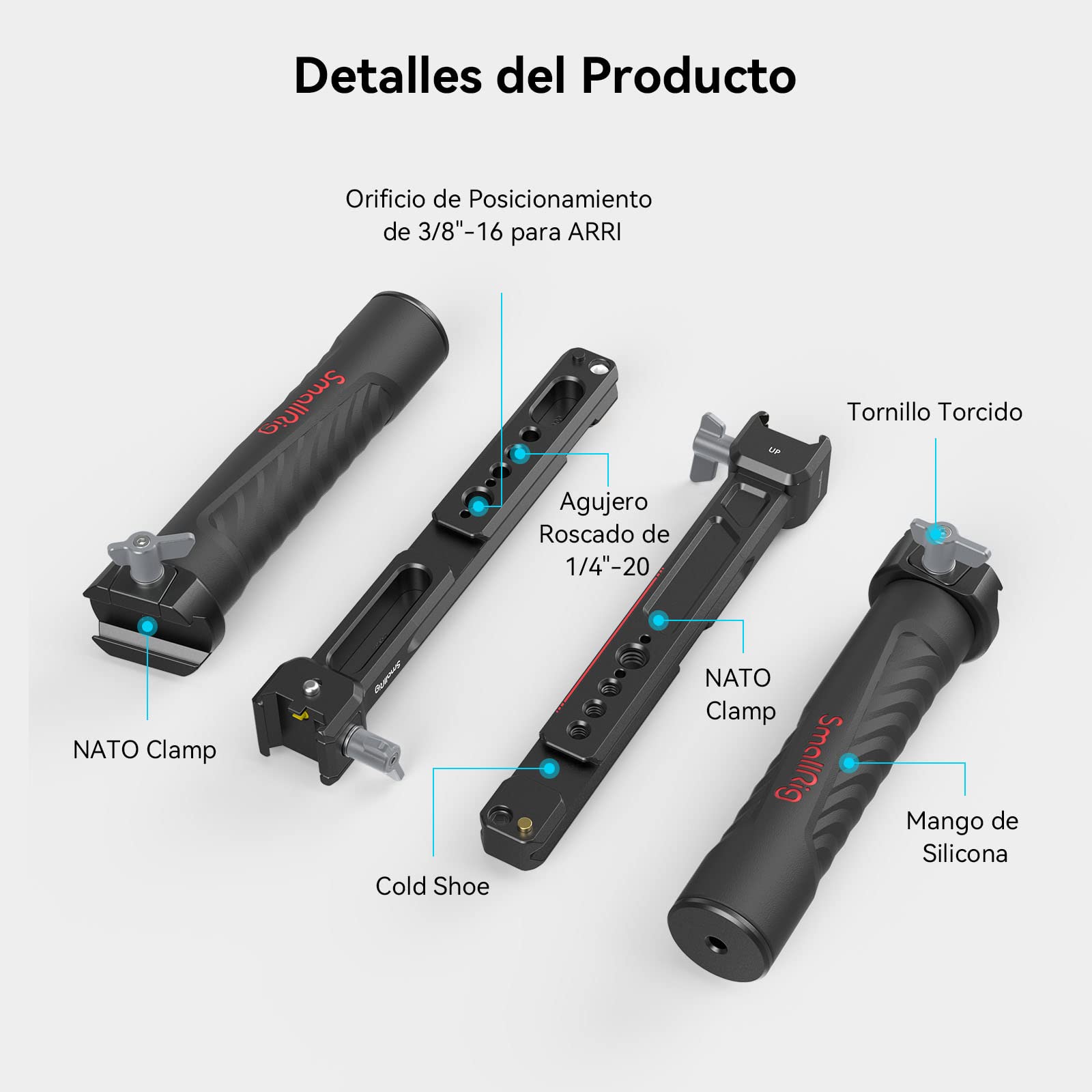 SMALLRIG RS4 RS4 Pro RS3 RS3 Pro RS2 RSC2 Dual Handgrip, Double Handgrip for DJI RS 2/RSC 2/RS 3/RS 3 Pro - 3027