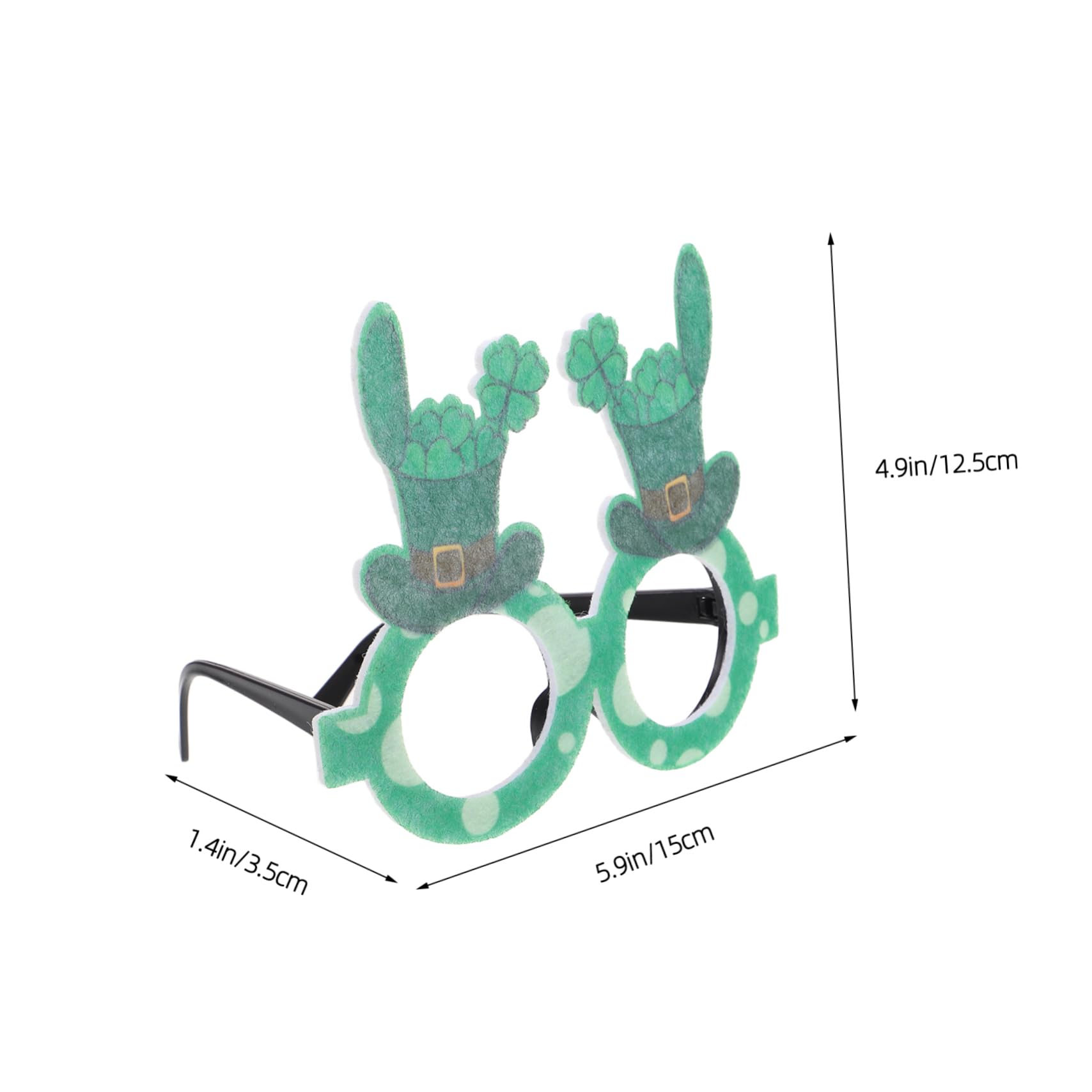 BESTYASH . Patrick's Day Decorations Irish Festival Glasses Bulk Shamrock Party Eyewear for Adults Boys and Girls Green