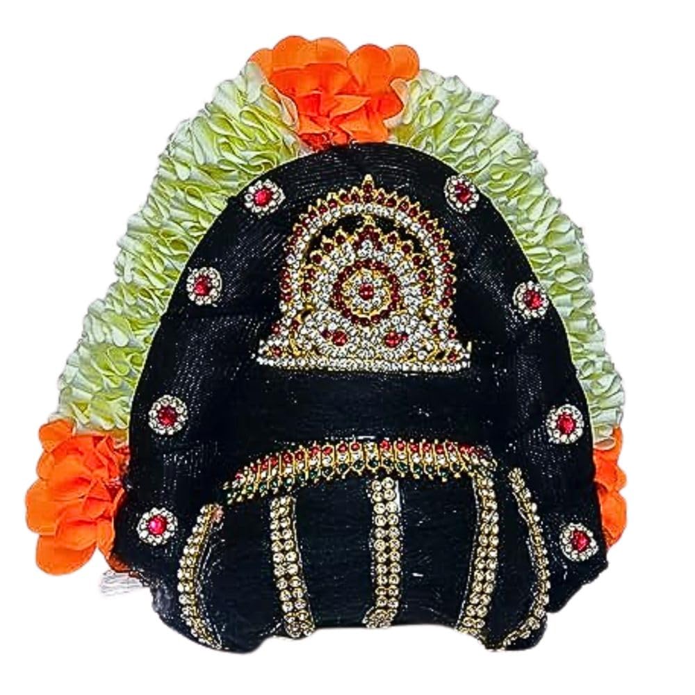 Amazon Brand - Umi Hair Accessories for Varamahalakshmi Black Face Mask Decorative Hair Set for Varalakshmi Idol Decoration Festive Pooja Accessories-image-28
