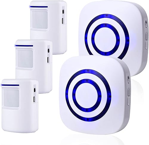 Alarma con sensor de movimiento, alarma inalámbrica para entrada de vehículos, sistema de alerta de detección de negocios para interiores y hogar,