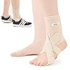 NEOFECT Drop Foot Brace Beige - Adjustable AFO Ankle Brace for Walking & Stroke Recovery, Breathable Material for Ankle and Foot Support, Comfortable Design (Left)