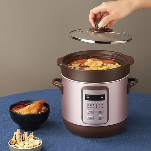Miniatura 3 de Olla de sopa Olla de guiso eléctrica Olla de arena púrpura Olla de sopa Olla de sopa Olla de cocción lenta Olla de cocción lenta Olla de cocción