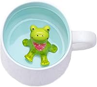 Vista 8 de Taza de café divertida de cerámica con caricatura 3D