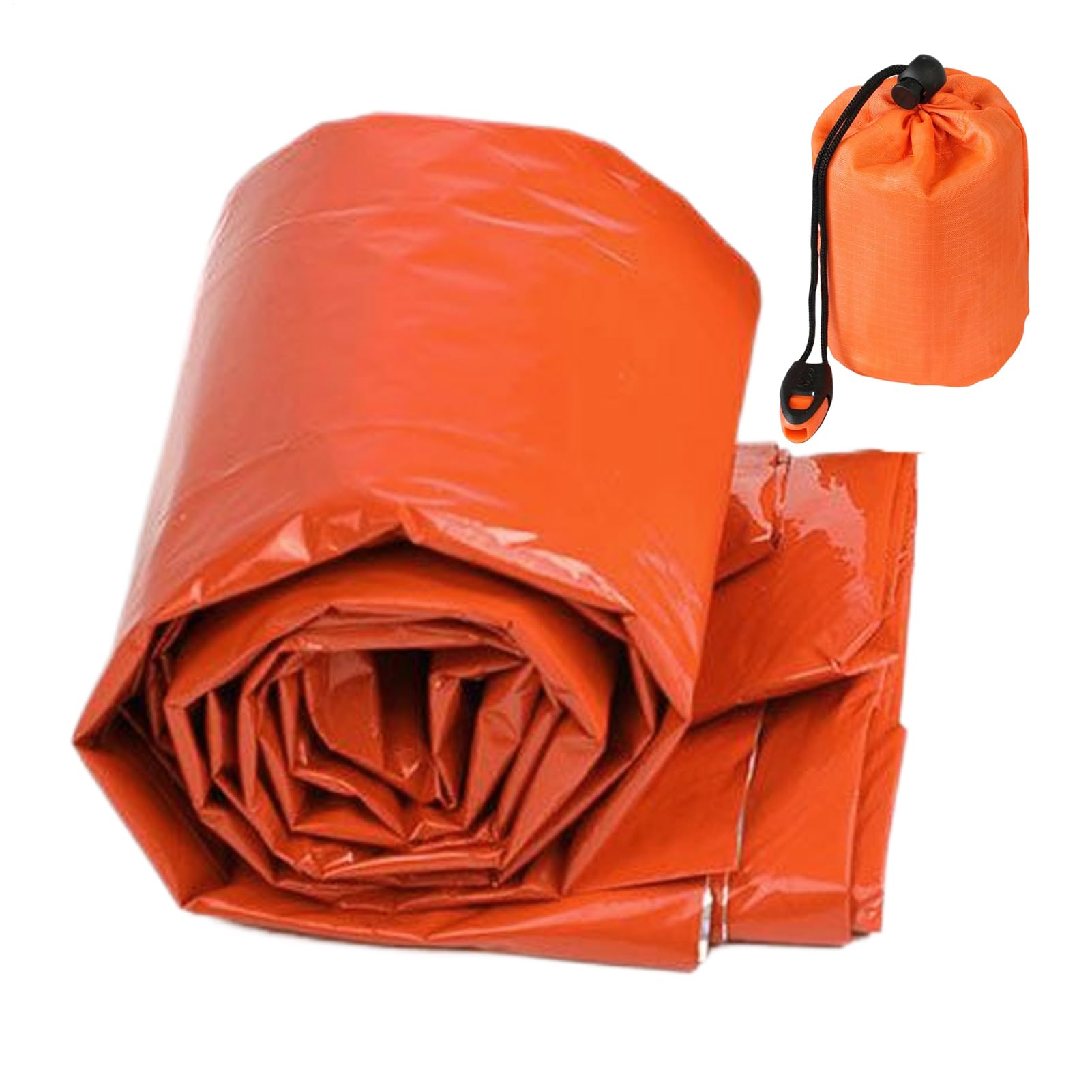 Survival Sleeping Bag Tear-Resistant and Moisture Proof 1 Pieces Emergencies Thermal Blanket Mat Lightweight Rescue Cover Compact Waterproof