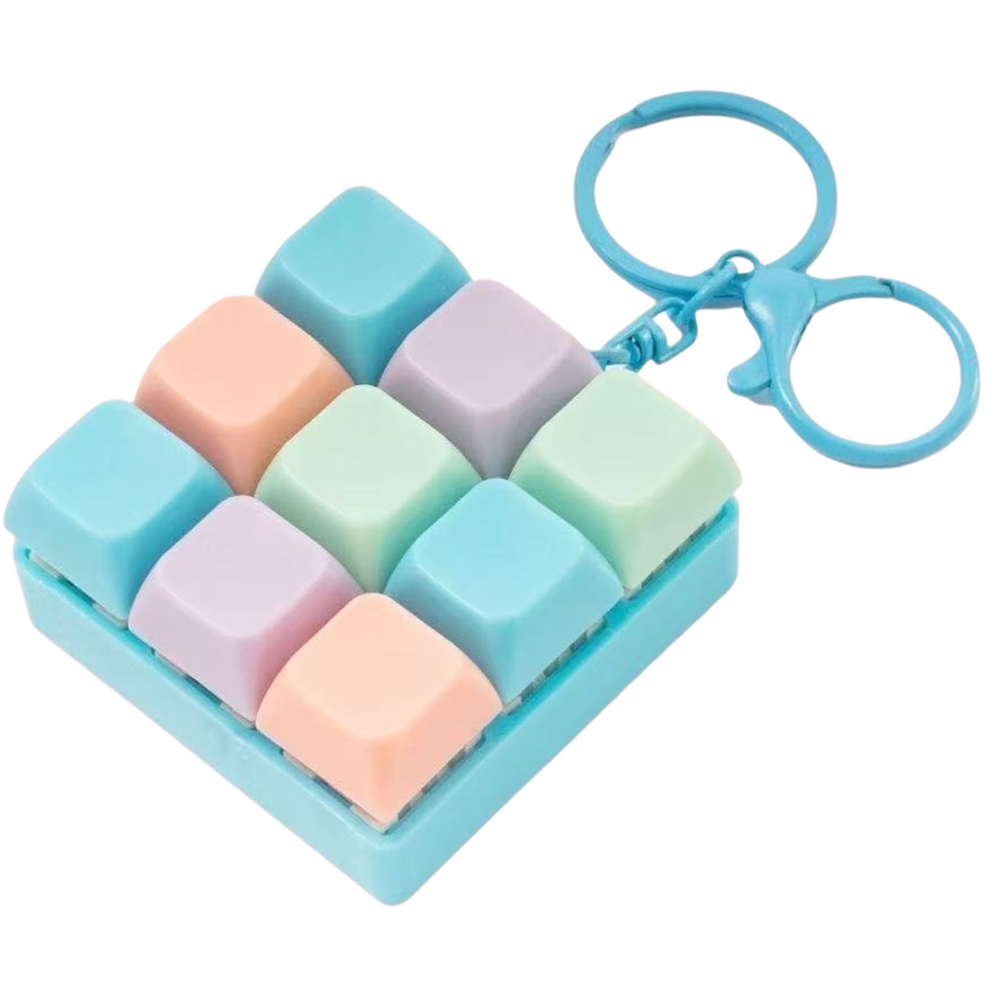 Amazon.co.jp: DELUXEFOX キーボード キーホルダー 9つのボタン フィ
