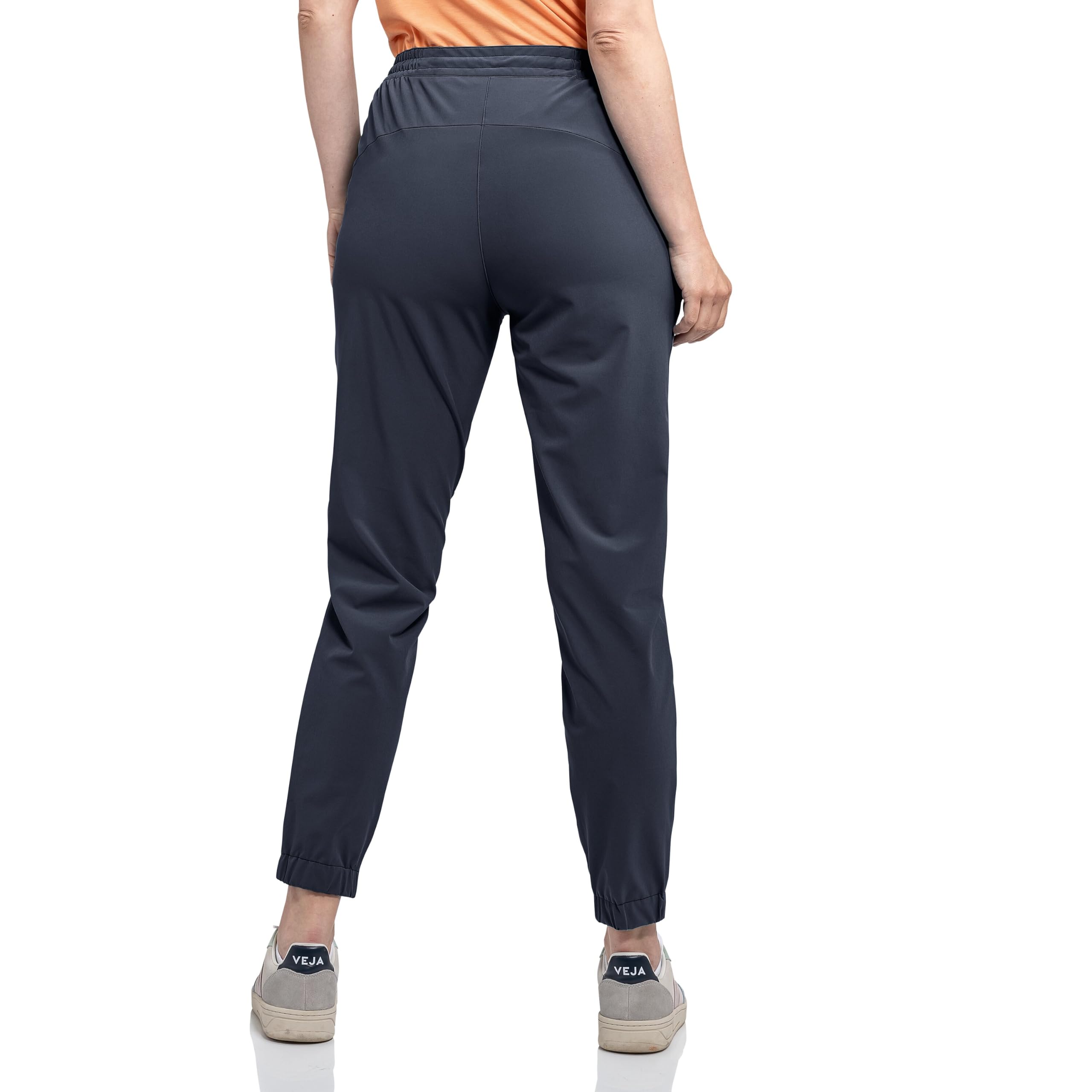 Schöffel Damen Pants Vienna L, Wasserabweisende Freizeithose mit 4-Wege-Stretch, leichte Outdoorhose mit elastischem Bund und praktischer Sicherheitstasche