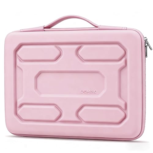 DOMISO 17 inch Laptop Sleeve with Handle Shockproof Waterproof EVA Protective Case for 17.3" ZBook Fury 17.3 G8/MSI GS73VR Stealth Pro/HP Envy 17/LG Gram 17"/ROG Strix GL702VS, Pink - 17.3 inch - Pink