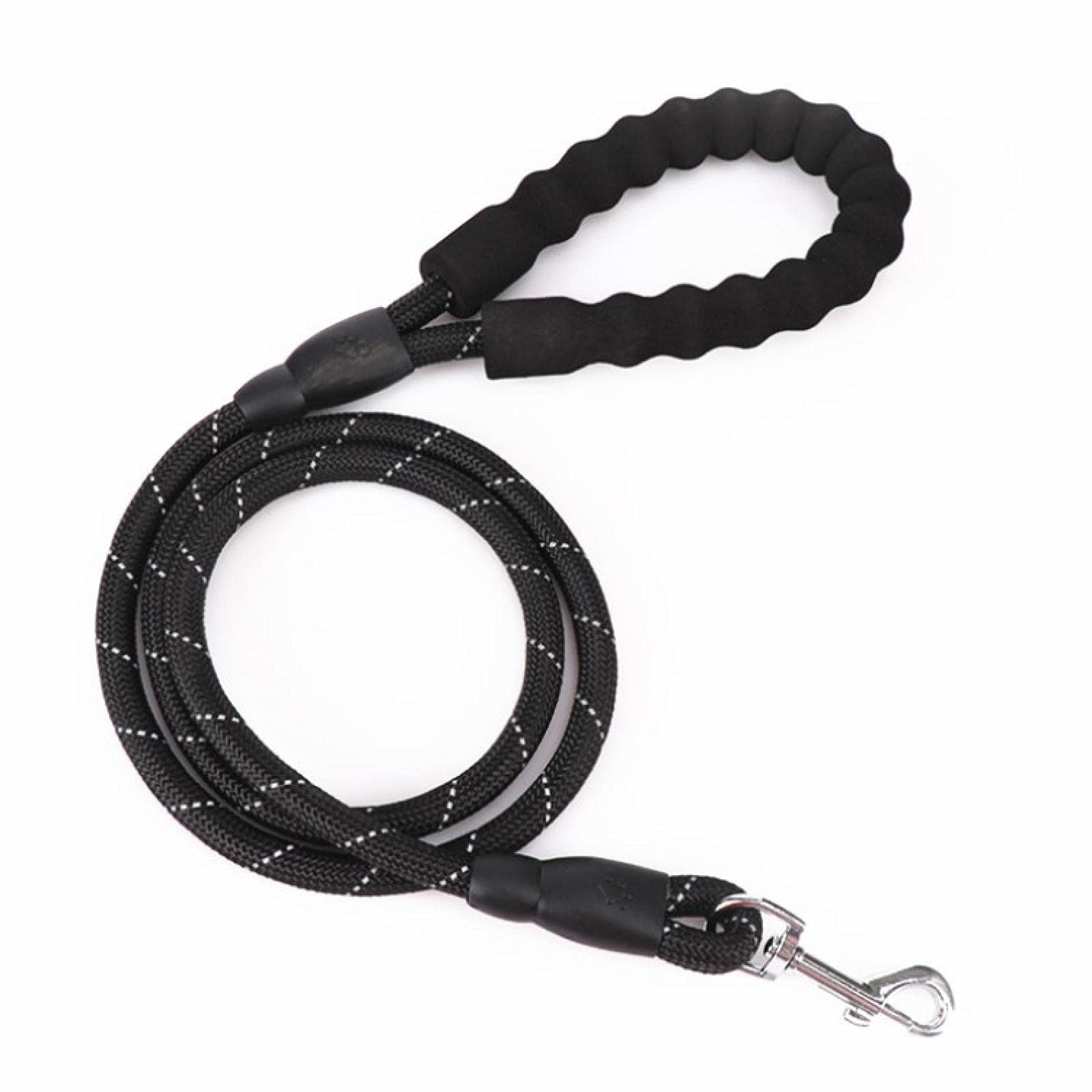 WENZI9DU Pet Chest Strap Leash Reflectiveroundropeblack