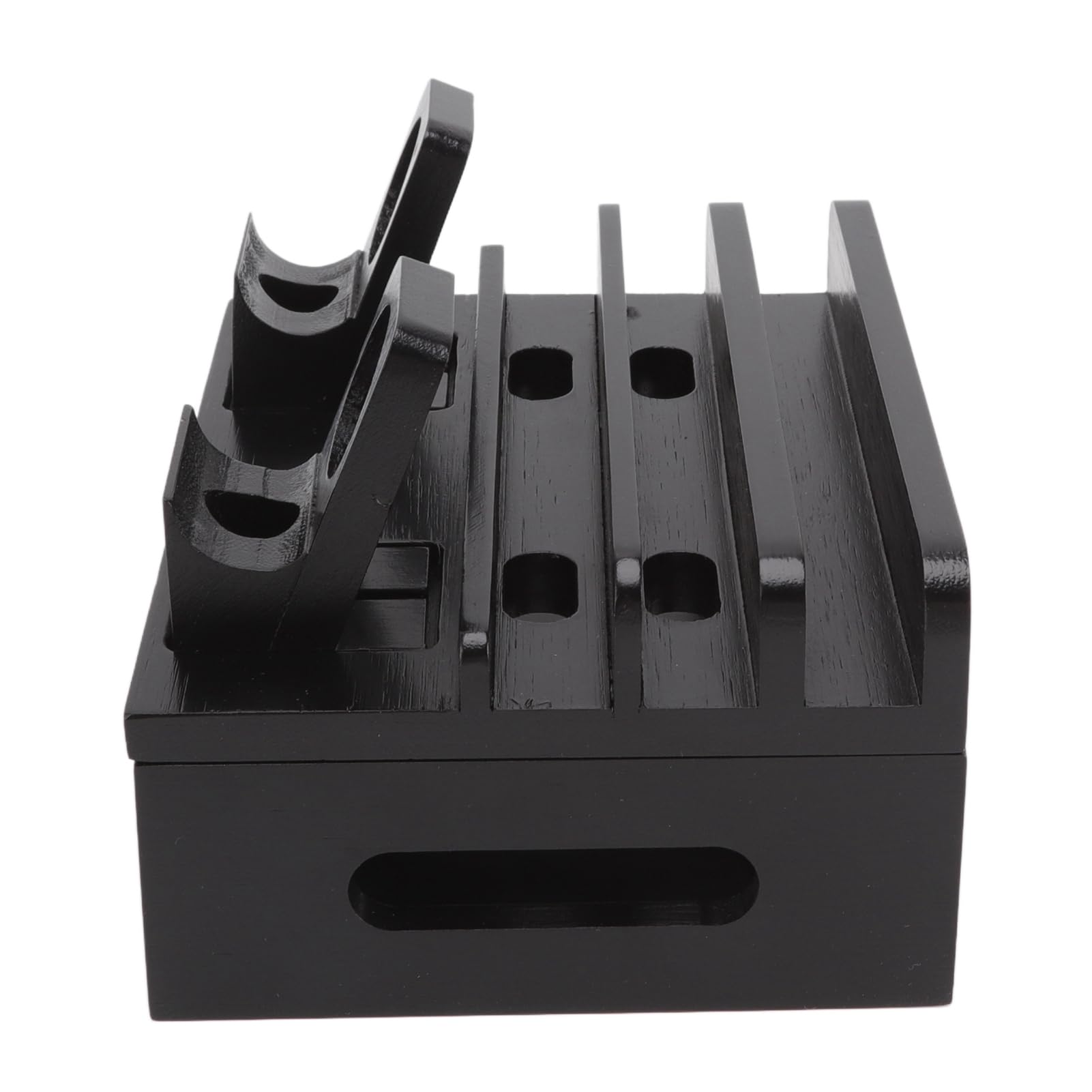 Caricatore da Tavolo in Bambù Naturale 5 Porte Organizer (BLACK)