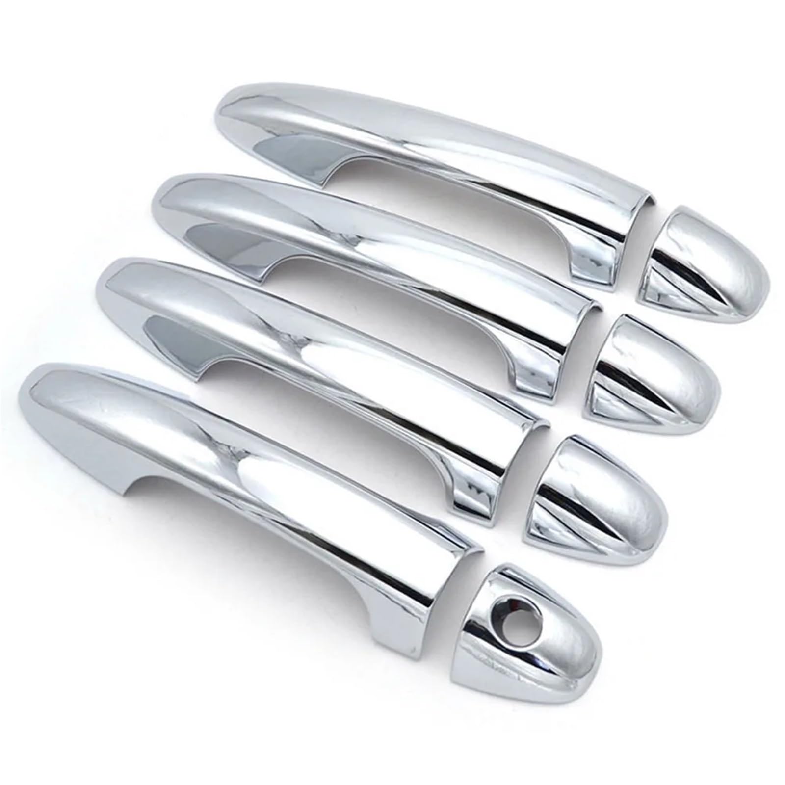 Rdwspli One Color Exterior Handle Shell Compatible With Toyota For Rav4 2013-2018 Door Handle Cover Trim Chrome Cap Catch Molding Garnish Overlay Protector Styling
