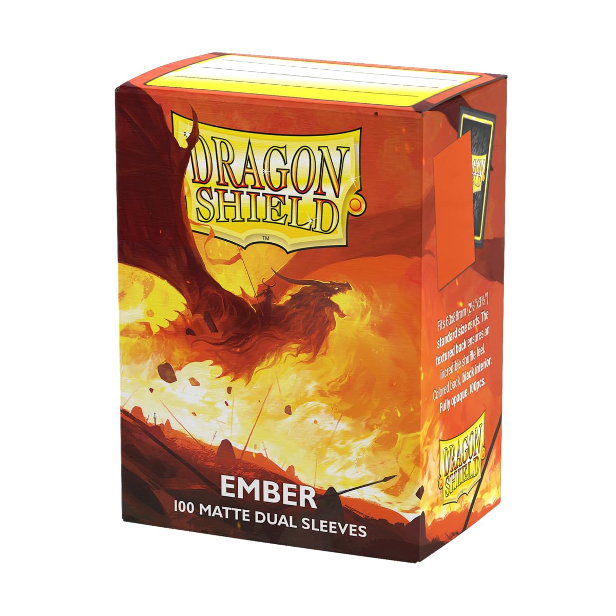 Dragon Shield Dual Matte Sleeves - Ember 'Alaric, Revolution Kindler' (100)
