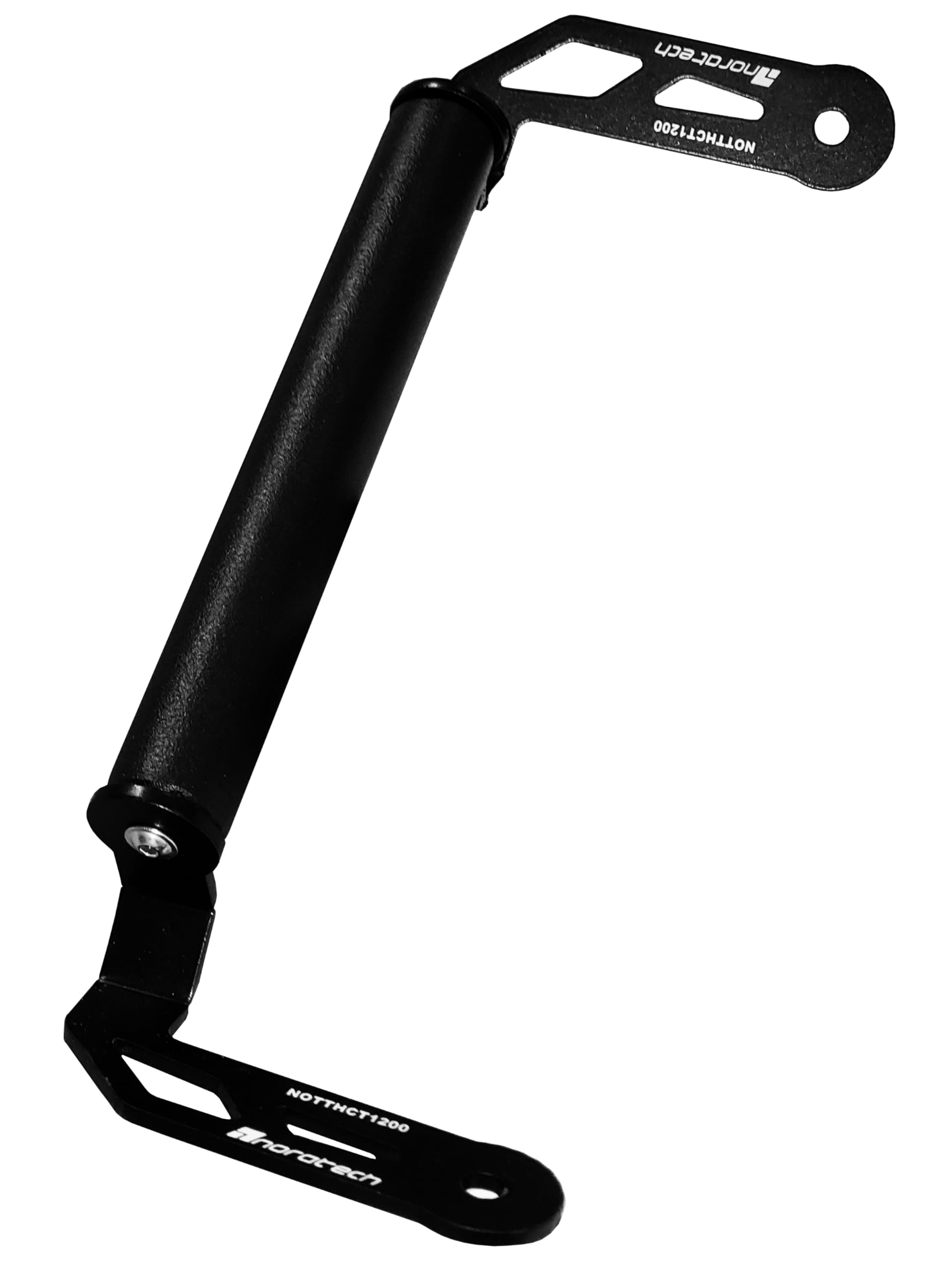 NORATECH MOTO Telefon Tutucu Standı ve GPS Navigasyon Braketi, Honda Crosstourer 1200 ile Uyumlu, Siyah Metal, Evrensel Telefon Uyumluluğu