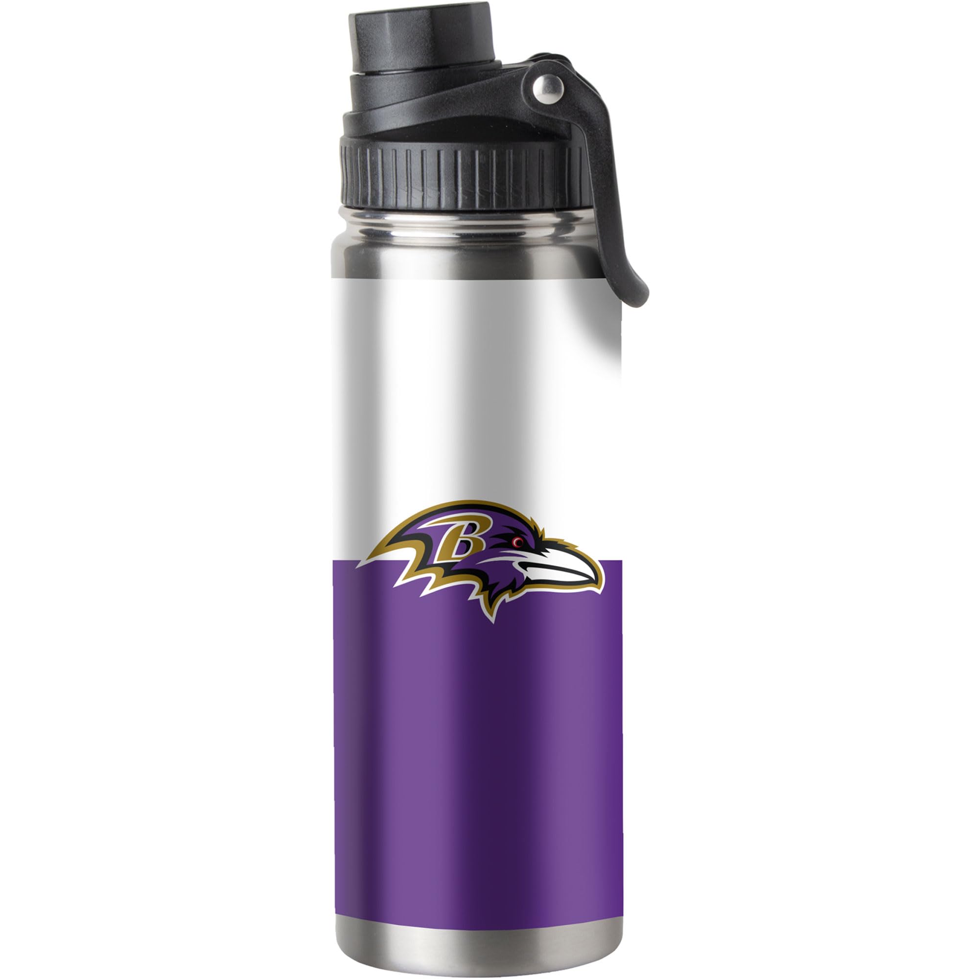 Botella de acero Ravens de 21oz para oficina y entrenamientos diarios
