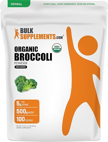 BulkSupplements.com Broccoli Powder - Broccoli Floret & Stalk Powder, Sulforaphane