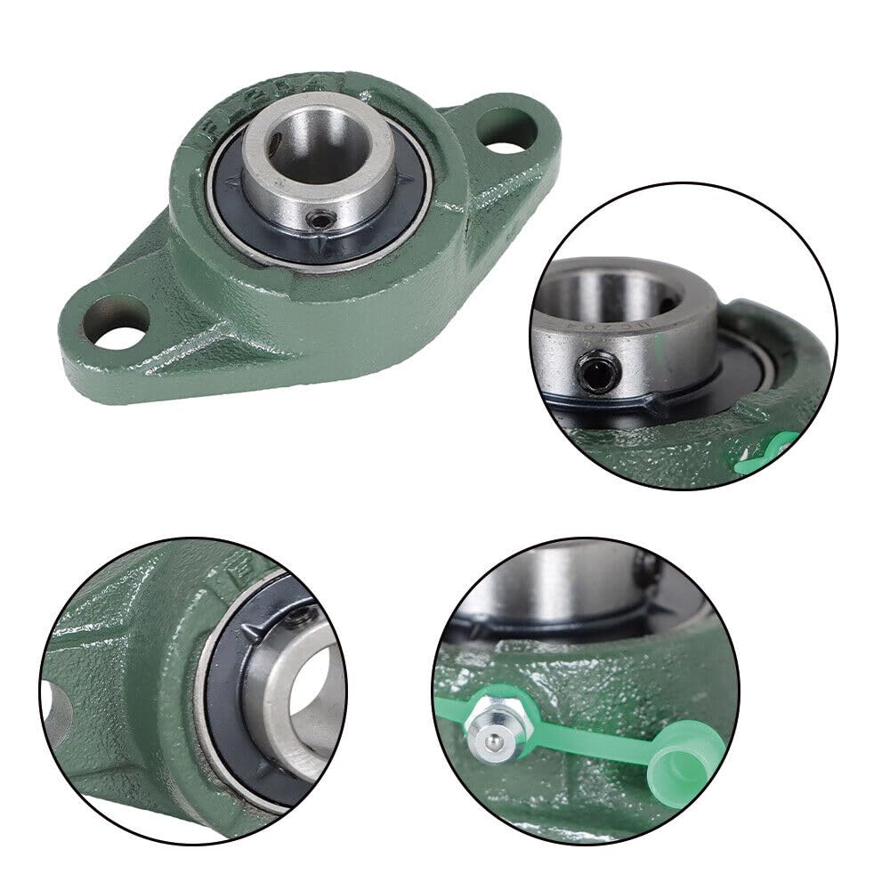 Replace Tool Spare Part for Machines 4 Pcs UCFL204-12 Solid Pillow Block Flange Mounted Bearing 3/4