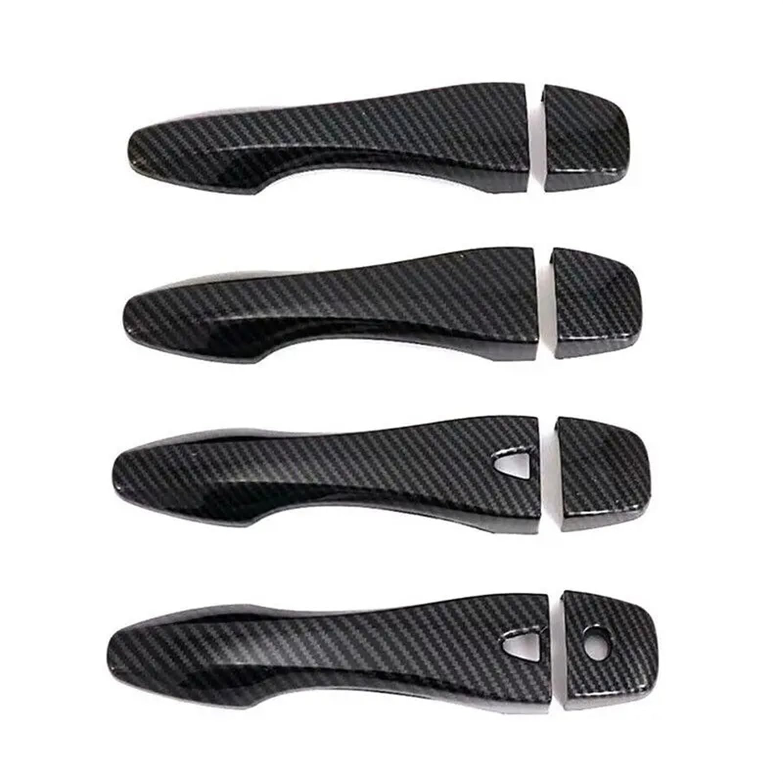 OUVECR for Nissan for Altima 20013-2018 Car Carbon Fiber Style Exterior Door Handle Moulding Cover Trim Accessories Car Outer Door Handle(Carbon)