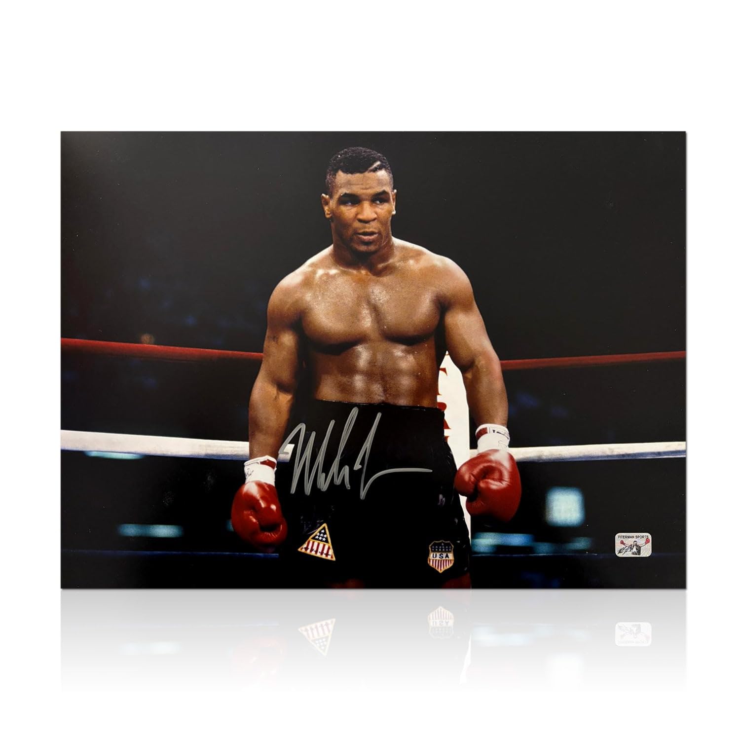 Exclusive Memorabilia Mike Tyson Signed Boxing Photo: Iron Mike