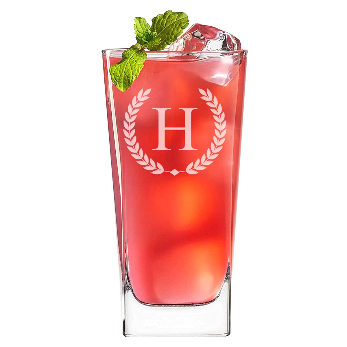 Sofias Findings Personalized Horace 14 oz Square Highball Glass