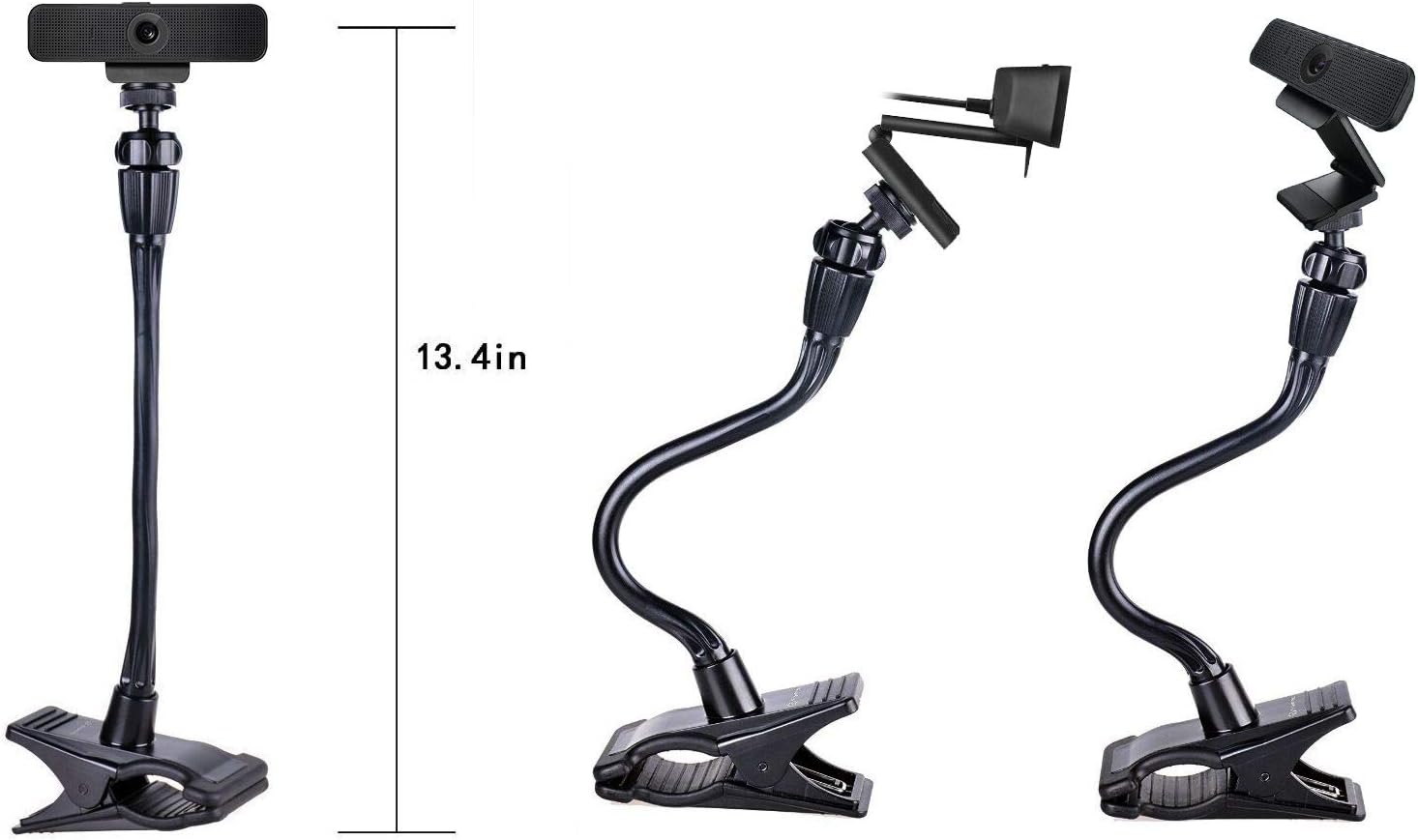 Smatree Webcam Stand, Flexible Jaws Clamp Clip Mount Holder Compatible for Logitech Webcam C925e C922x C922 C930e C930 C920 C615, GoPro Hero 9/8/7/6/5, Arlo Ultra/Pro/Pro 2/Pro 3 : Electronics