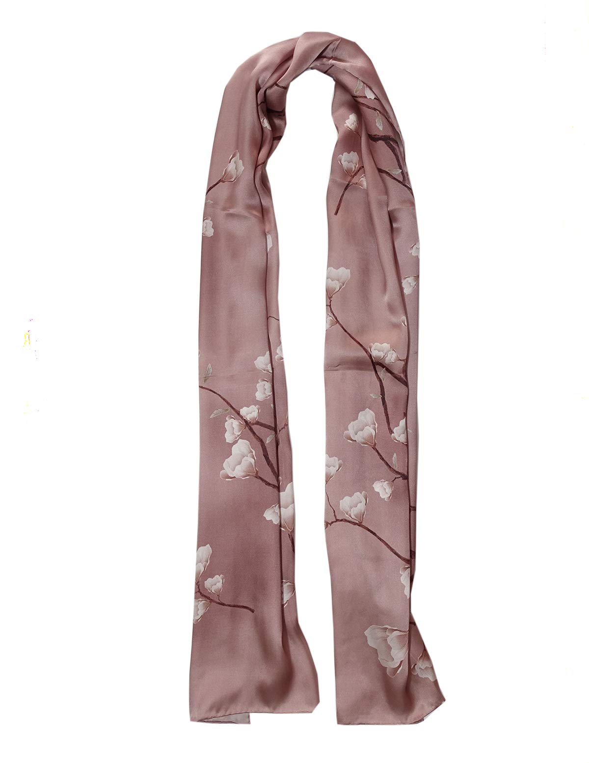 Sciarpa da donna in 100% seta, leggera, in raso, 150 x 50 cm Color018 90