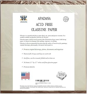 Sponsored Ad - Apadana Acid Free Glassine Paper 50 Sheets 12 x 12 Inches