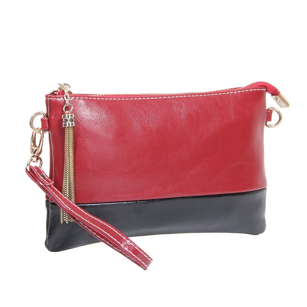 Fineplus Women's New Fashion Lady Candy Leather Clutch Evening Bag Wallet