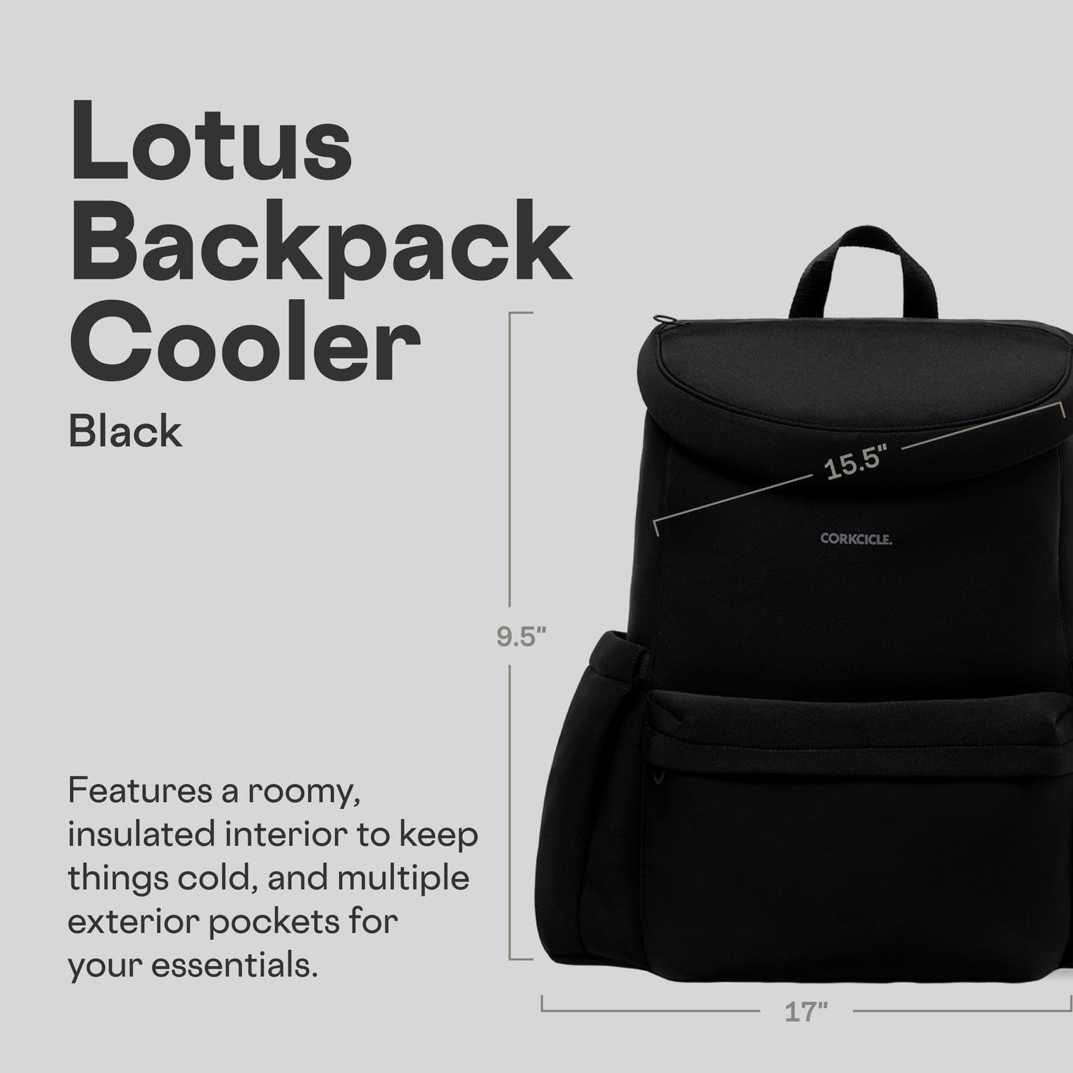 Corkcicle - Lotus Back Pack Amazon.com: Corkcicle Lotus Backpack Cooler Bag - Keeps  main image 2