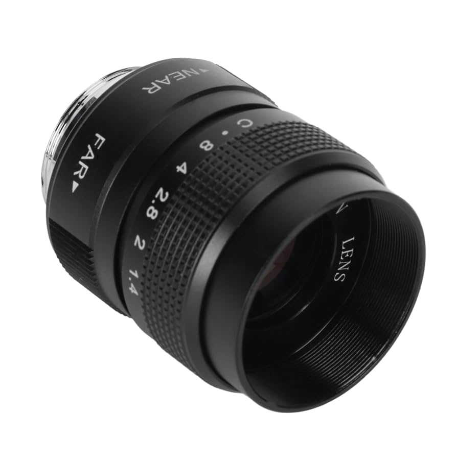 Amazon | Cマウントカメラ用CCTVレンズ、25mm F1.4マニュアル