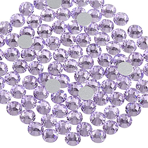Beadsland Flat Back Crystal Rhinestones Round Gems for Nail Art a...