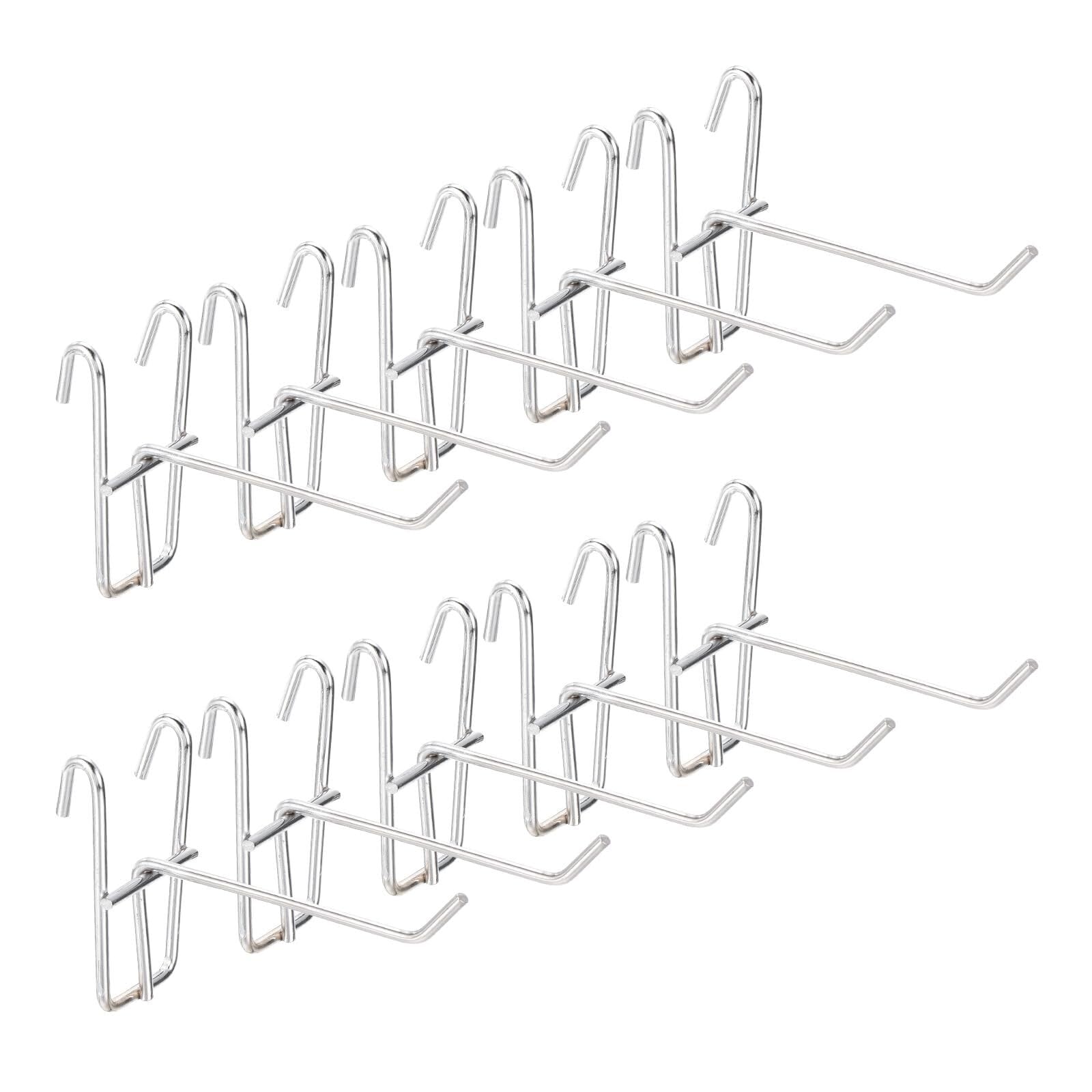 10er Set Gitterwandhaken 10 cm Eisen Displayhaken Schwarz