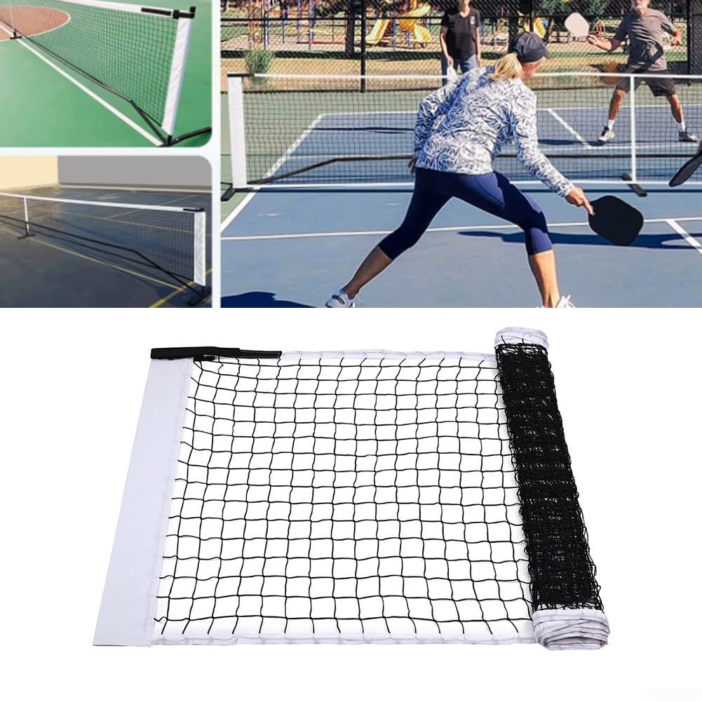 Pickleball-Netz, 6,7 x 0,9 m, hergestellt aus Nylon und Polyester für Widerstandsfähigkeit in Außen- und Innenumgebungen