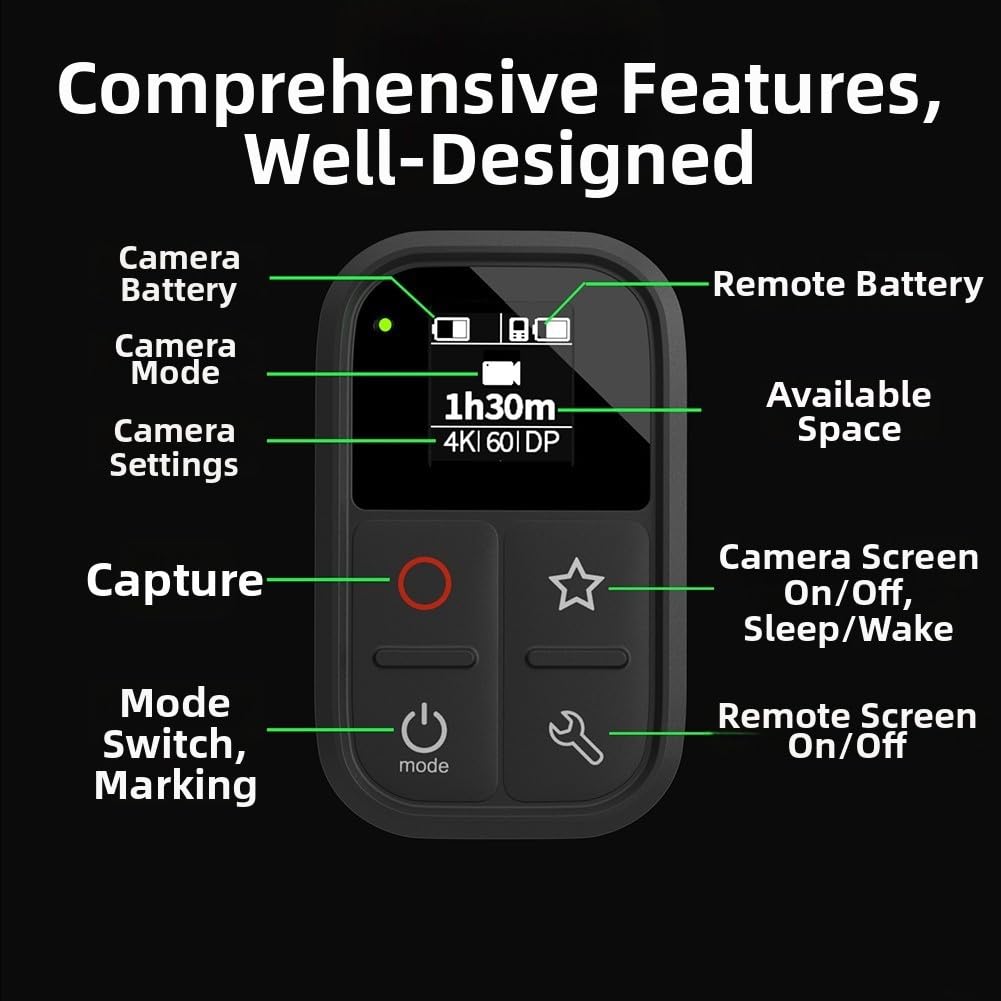 Télécommande Bluetooth DJI Action 6/5/4 Nano étanche compacte compatible OSMO 360 Action 6/5 Pro/4