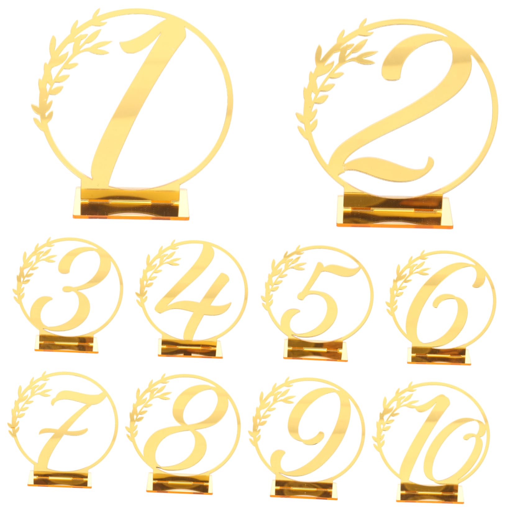 PRETYZOOM 10Pcs Elegant Reserved Table Signs for Weddings Delicate Wedding Accessory Versatile Table Decor for Events Parties and Restaurants Smooth Finish for Easy Cleaning