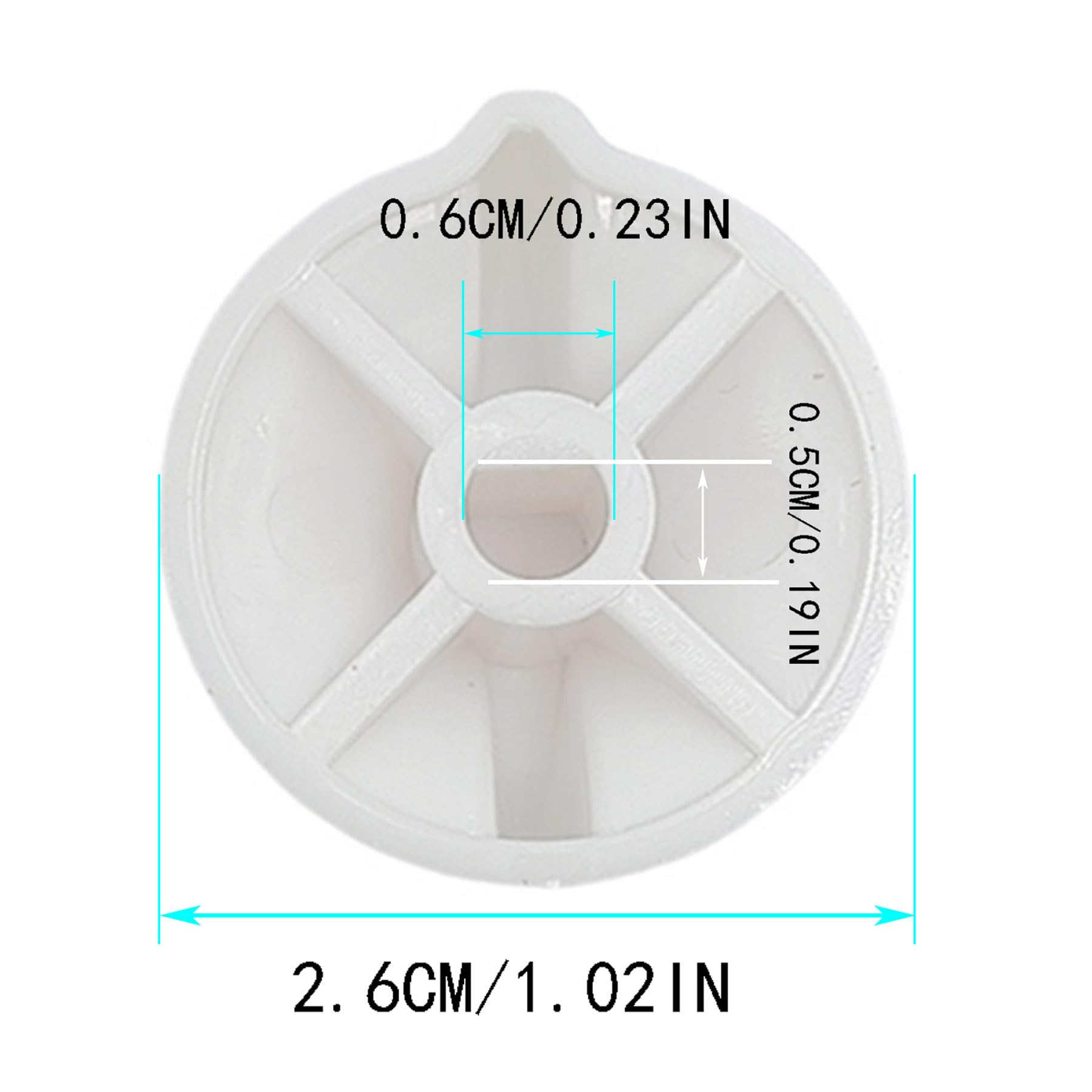 6PCS Timer Switch Knob,146MT574 Timer Knob Replacement for Intermatic Compatible with FD Series Spring Wound Timers - Image 2