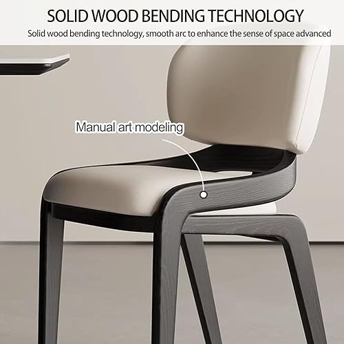 Miniatura 7 de Sillas de comedor de cocina, sillas de comedor modernas con cojines gruesos, silla de sala de estar con patas de madera, silla de comedor para